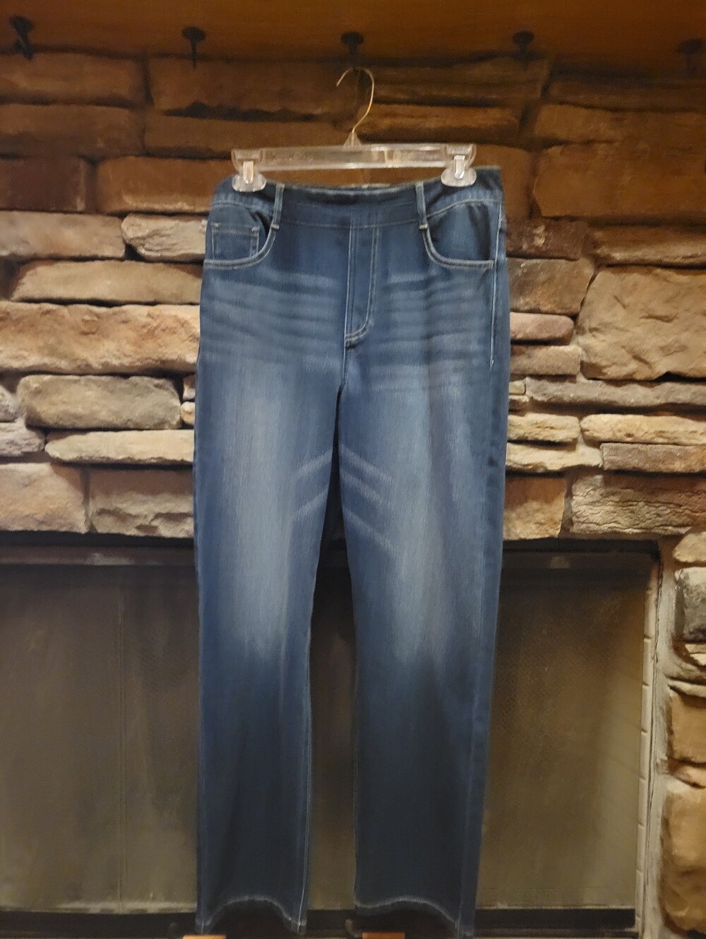 Halara High Waisted Pockets, straight Leg Faux Zip Size Medium Petite NWT - Picture 4 of 8